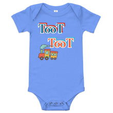 Load image into Gallery viewer, Baby short sleeve one piece train1