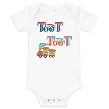Load image into Gallery viewer, Baby short sleeve one piece train1