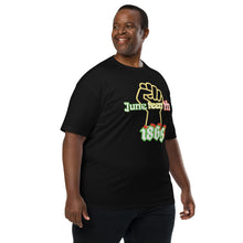 Load image into Gallery viewer, Men’s premium heavyweight tee juneteenth 24-2