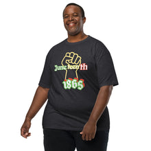 Load image into Gallery viewer, Men’s premium heavyweight tee juneteenth 24-2