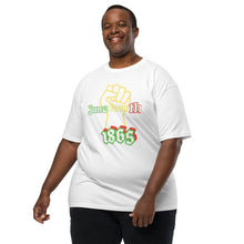 Load image into Gallery viewer, Men’s premium heavyweight tee juneteenth 24-2