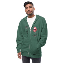 Load image into Gallery viewer, Unisex fleece zip up I am my best advise