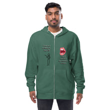Load image into Gallery viewer, Unisex fleece zip up I am my best advise