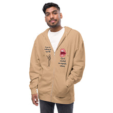 Load image into Gallery viewer, Unisex fleece zip up I am my best advise