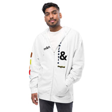 Load image into Gallery viewer, Unisex fleece zip up hoodie