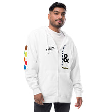Load image into Gallery viewer, Unisex fleece zip up hoodie